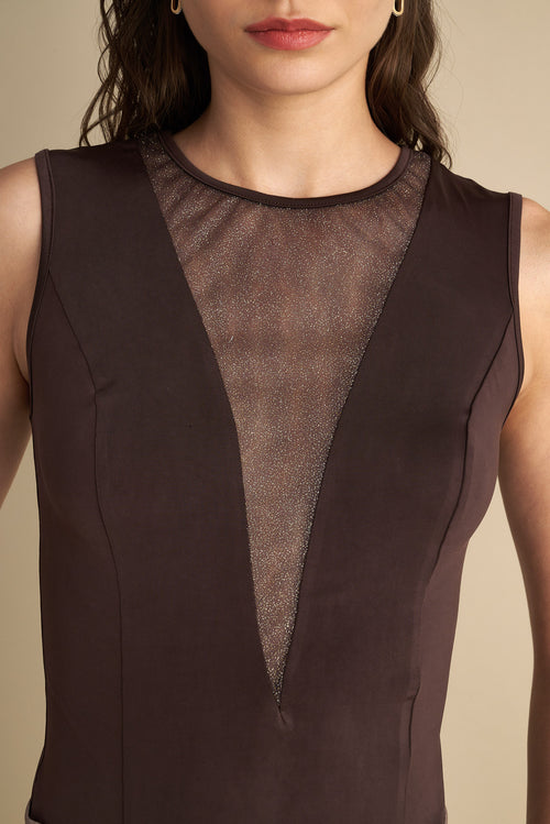 Sheer Panel Top Espresso