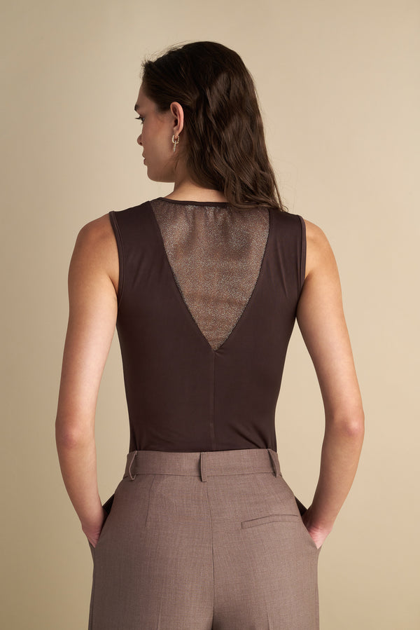 Sheer Panel Top Espresso