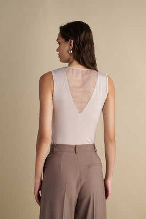 Sheer Panel Top Sand