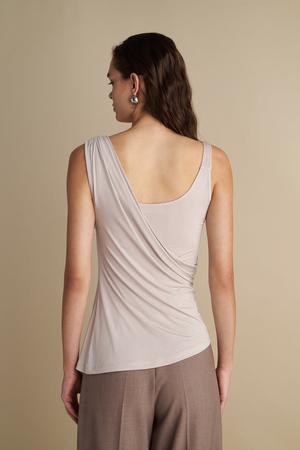 Double-layer Top with Details Sand