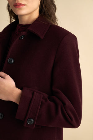 Mini Coat Jacket Burgundy