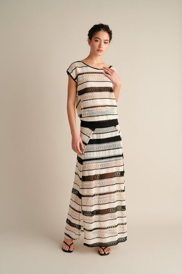 Calypso Crochet Maxi Skirt