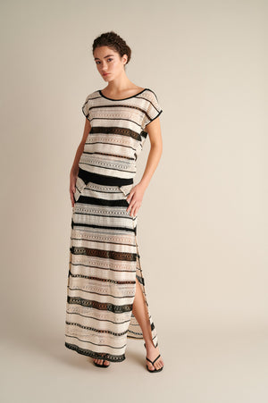 Calypso Crochet Maxi Skirt