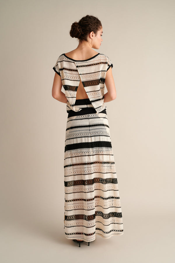 Calypso Crochet Maxi Skirt