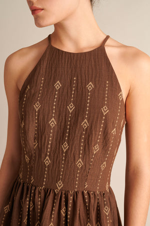 Nysa — Αμάνικο Ζακάρ Φόρεμα