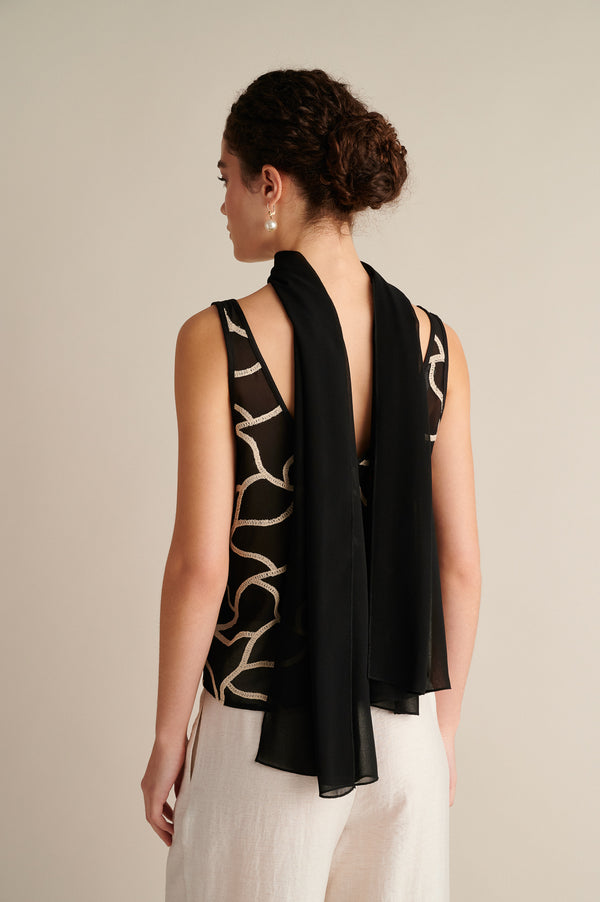Maldives Top With Scarf