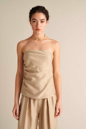 Strapless Draped Top