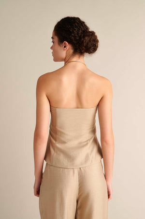 Strapless Draped Top