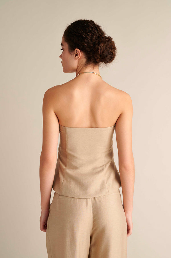 Strapless Draped Top