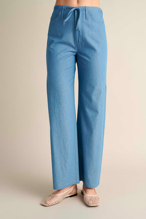 Denim Palazzo Pants