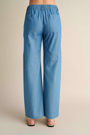 Denim Palazzo Pants
