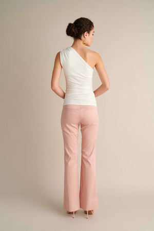 Flare Stretch Pants Pink