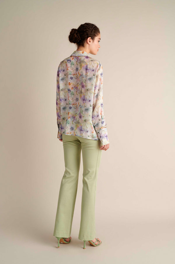 Flare Stretch Pants Mint