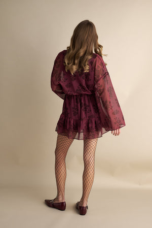 Wine & Dine Twilight Dress Burgundy