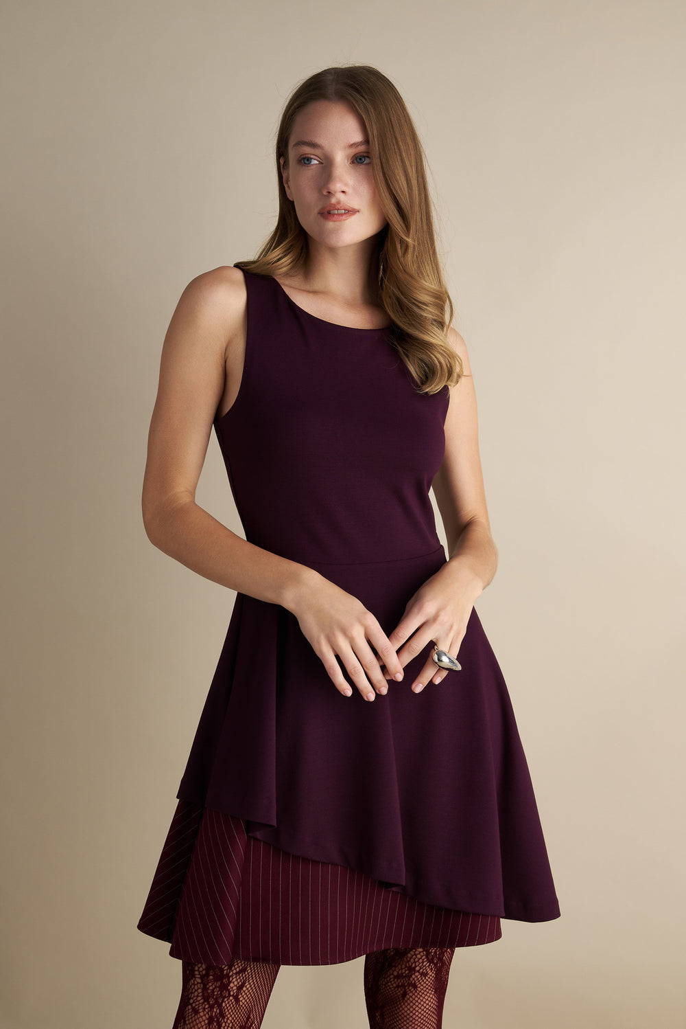 Peplum Layer Dress