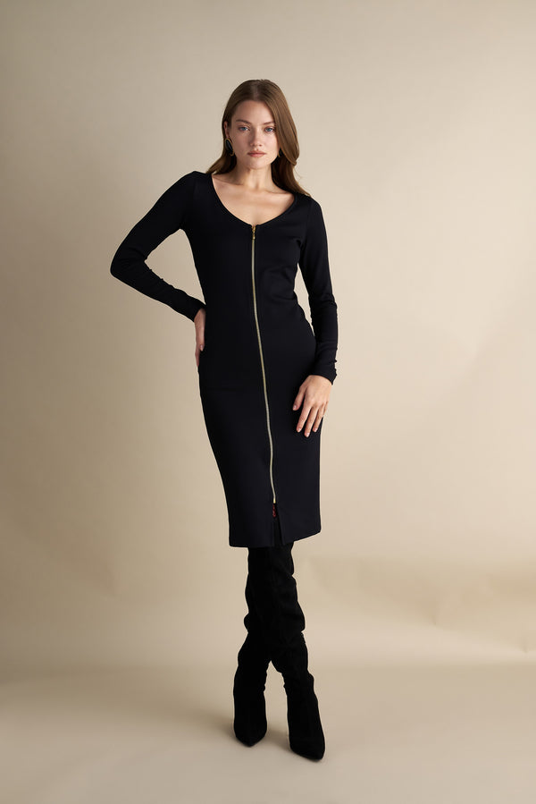 Nocturnal Bodycon Midi Dress