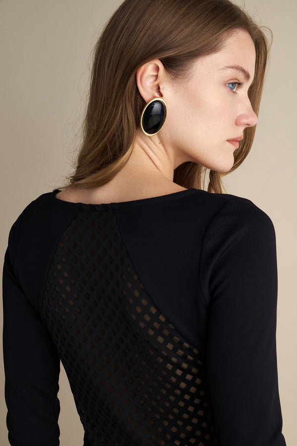 Nocturnal Bodycon Midi Dress