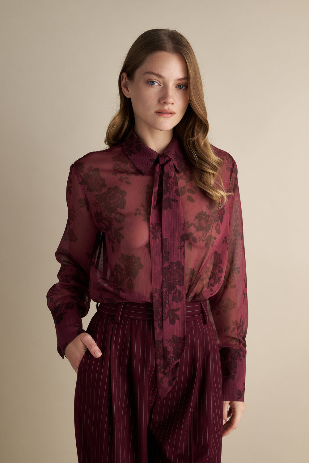 Crimson Veil Shirt