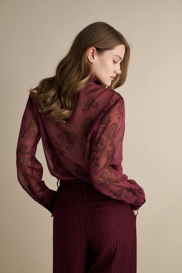 Crimson Veil Shirt