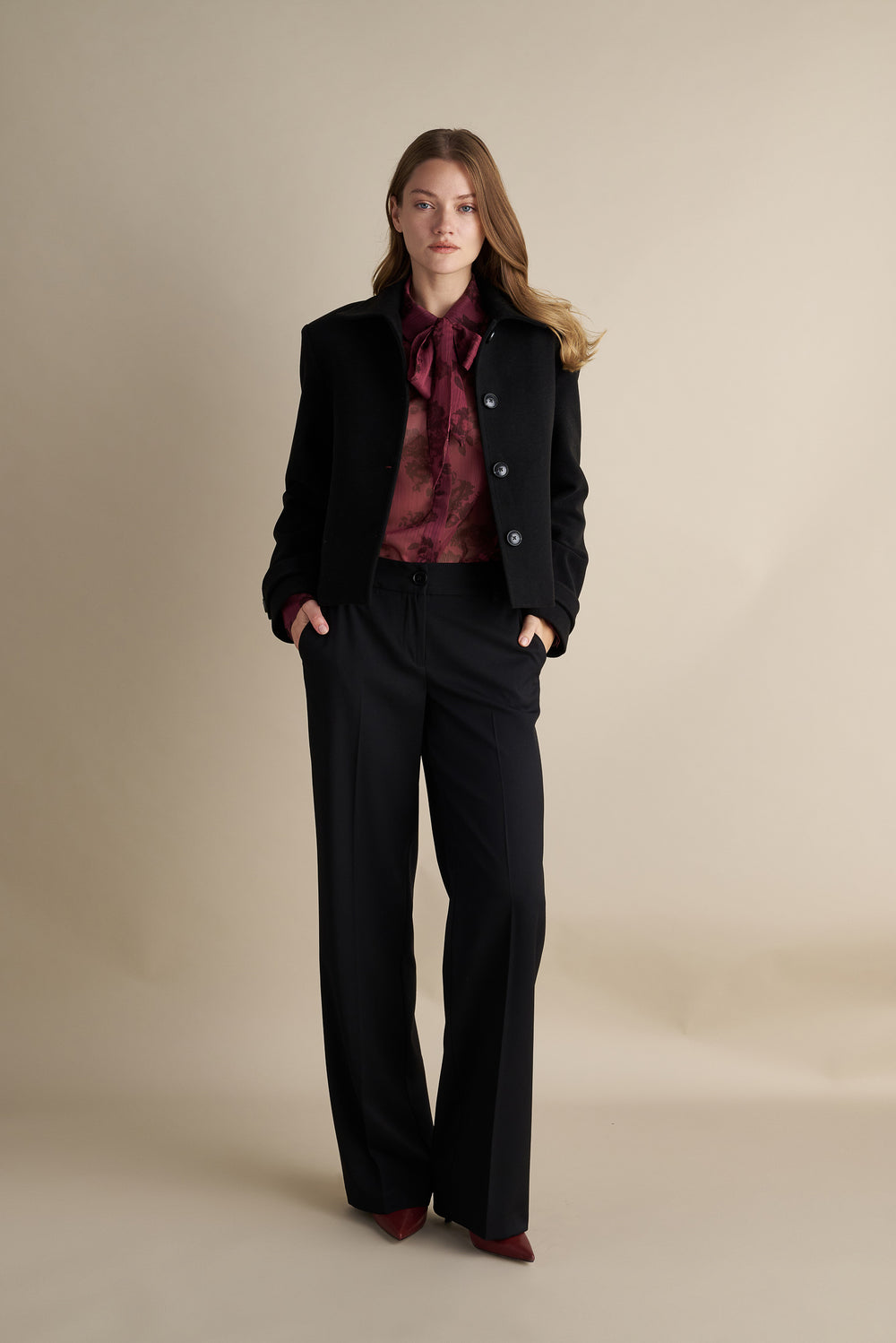 Mini Coat Jacket Black