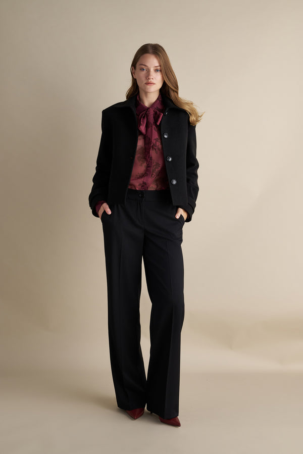Mini Coat Jacket Black