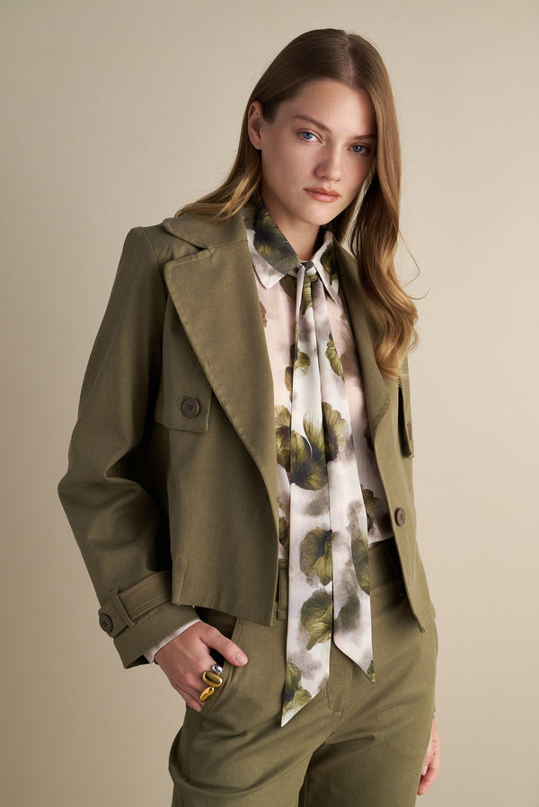 Mini Trench Coat Khaki