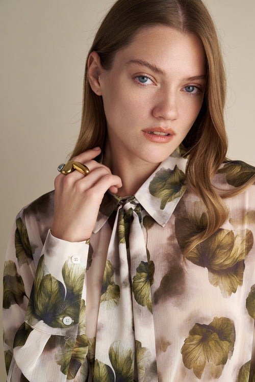 Winter Petal Shirt Olive