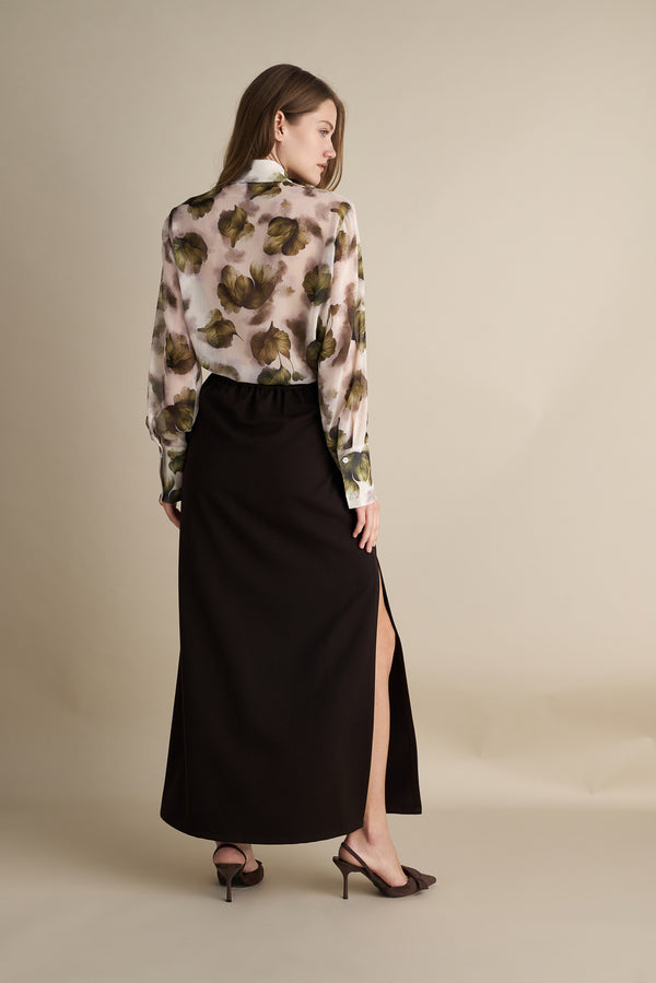 Linear Slit Skirt