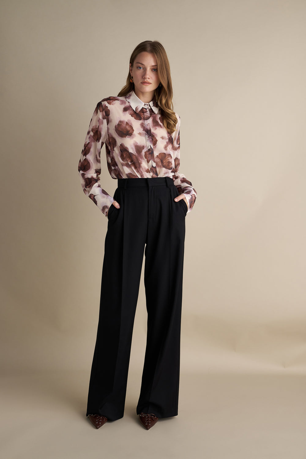 Wide Leg Trousers Black