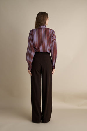 Pinstripe Pants Brown