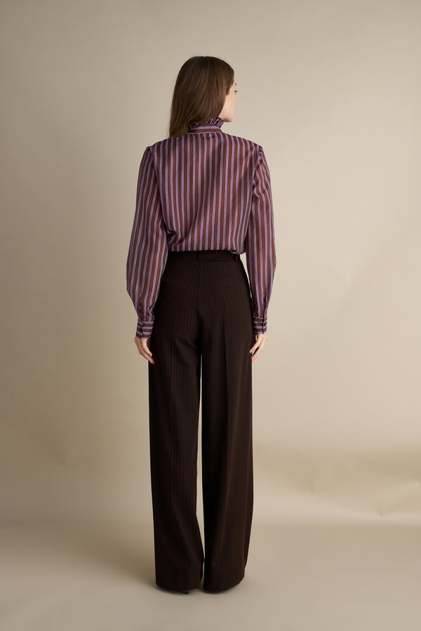 Pinstripe Pants Brown