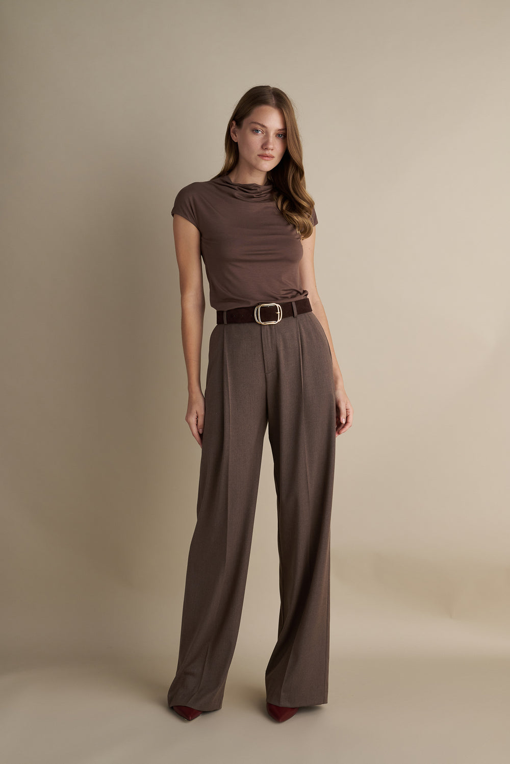 Wide Leg Trousers Mocha