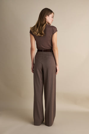 Wide Leg Trousers Mocha