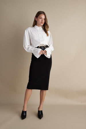 Contour Slip Pencil Skirt