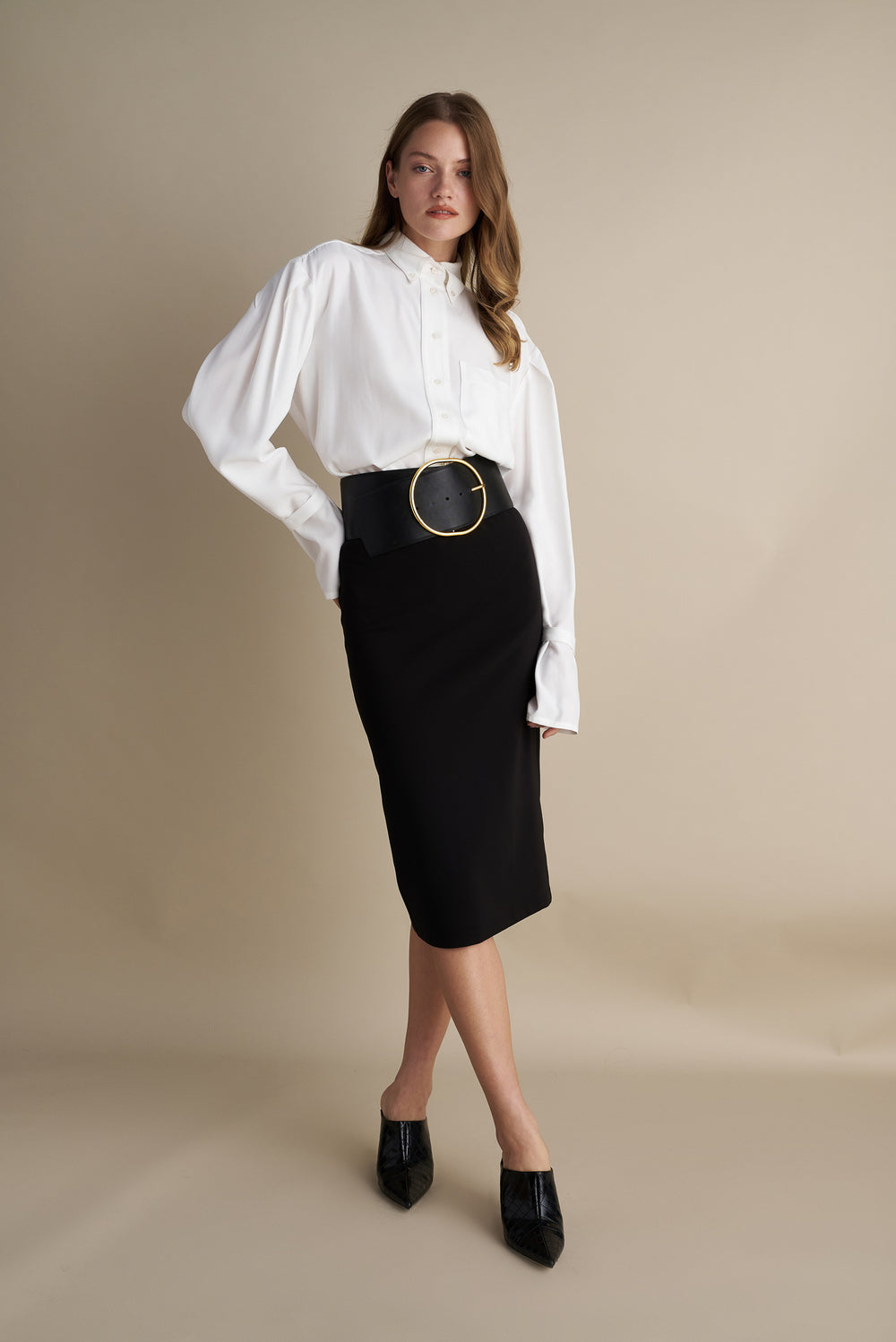 Contour Slip Pencil Skirt