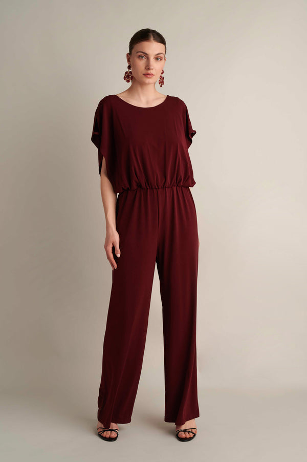 Mono V Jumpsuit Burgundy