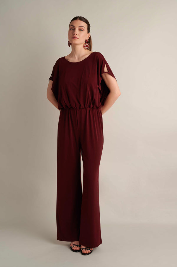 Mono V Jumpsuit Burgundy