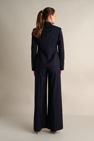 Pinstripe Pants Blue