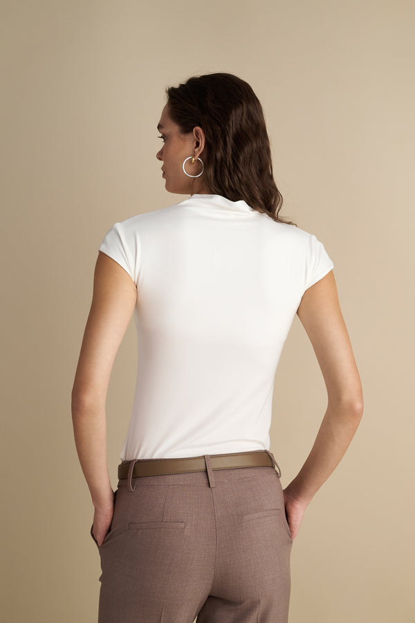 Short Sleeve Cowl neck Top