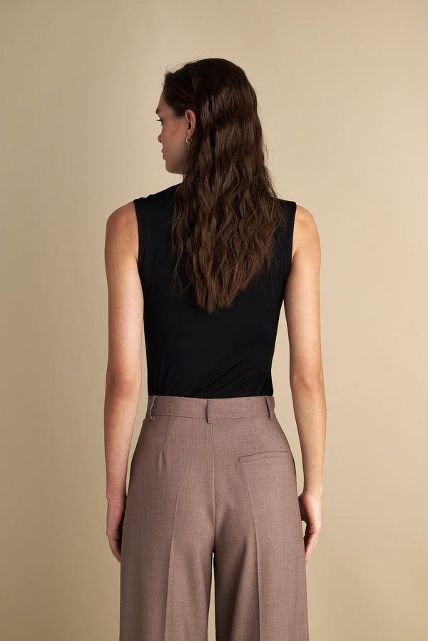 Wide Leg Trousers Taupe