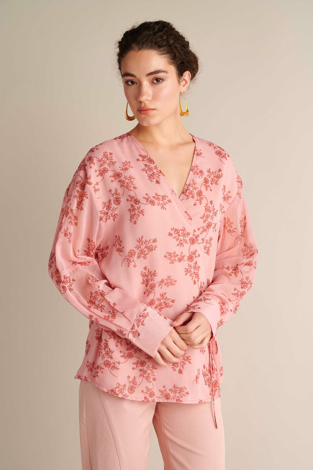 Pink Wrap Shirt