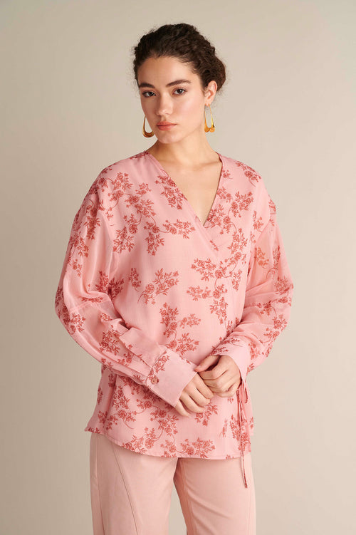 Pink Wrap Shirt