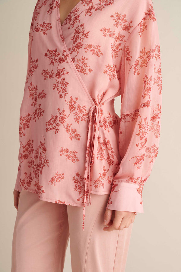 Pink Wrap Shirt