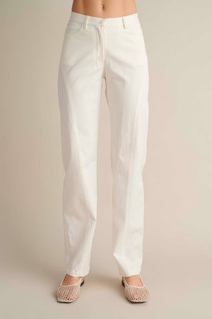 Barrel Pants White
