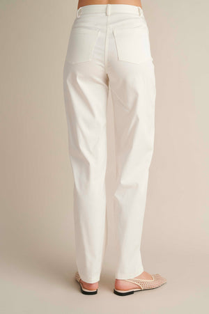 Barrel Pants White