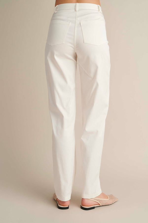 Barrel Pants White