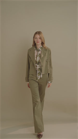 Mini Trench Coat Khaki